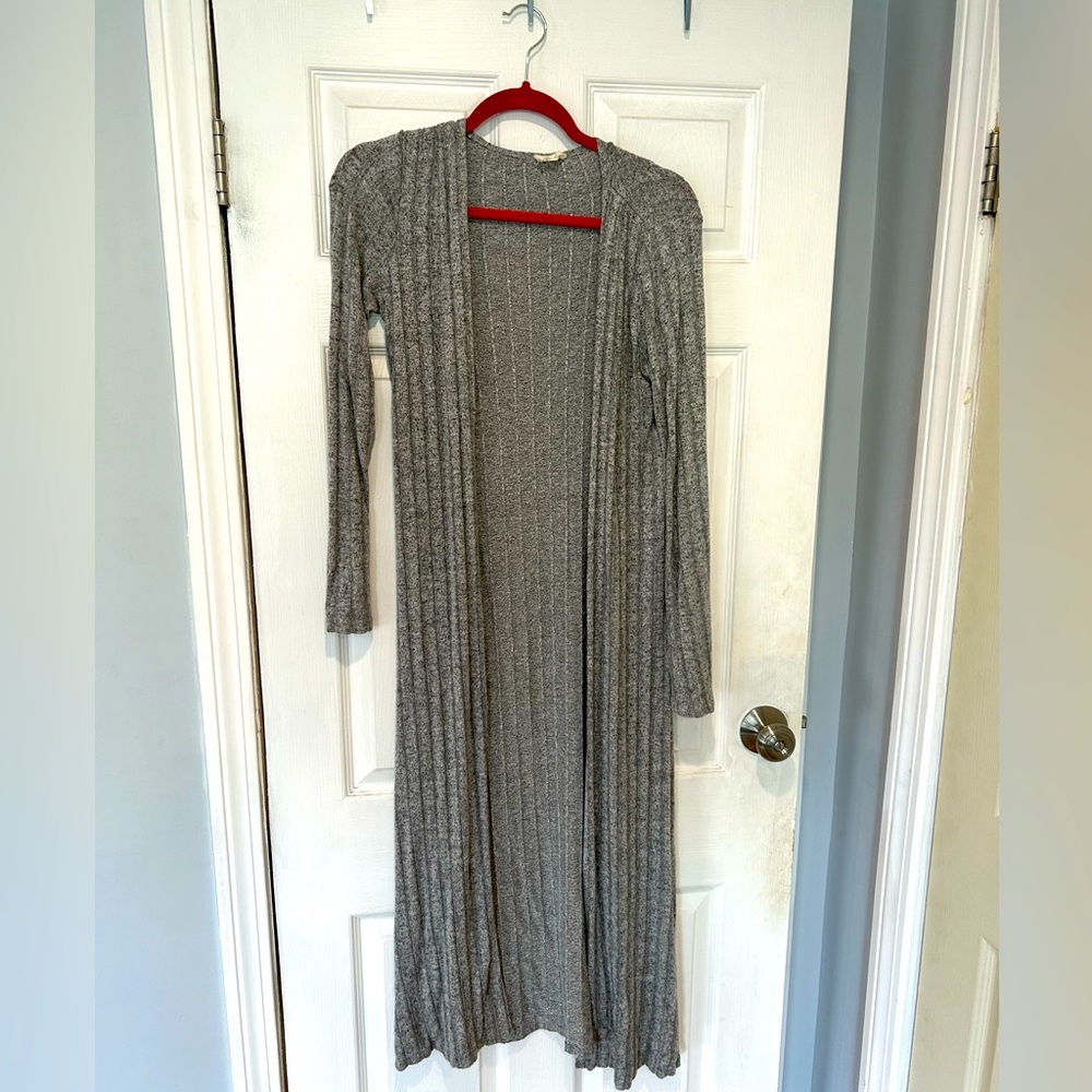 Emory Park/Stitch Fix grey duster cardigan